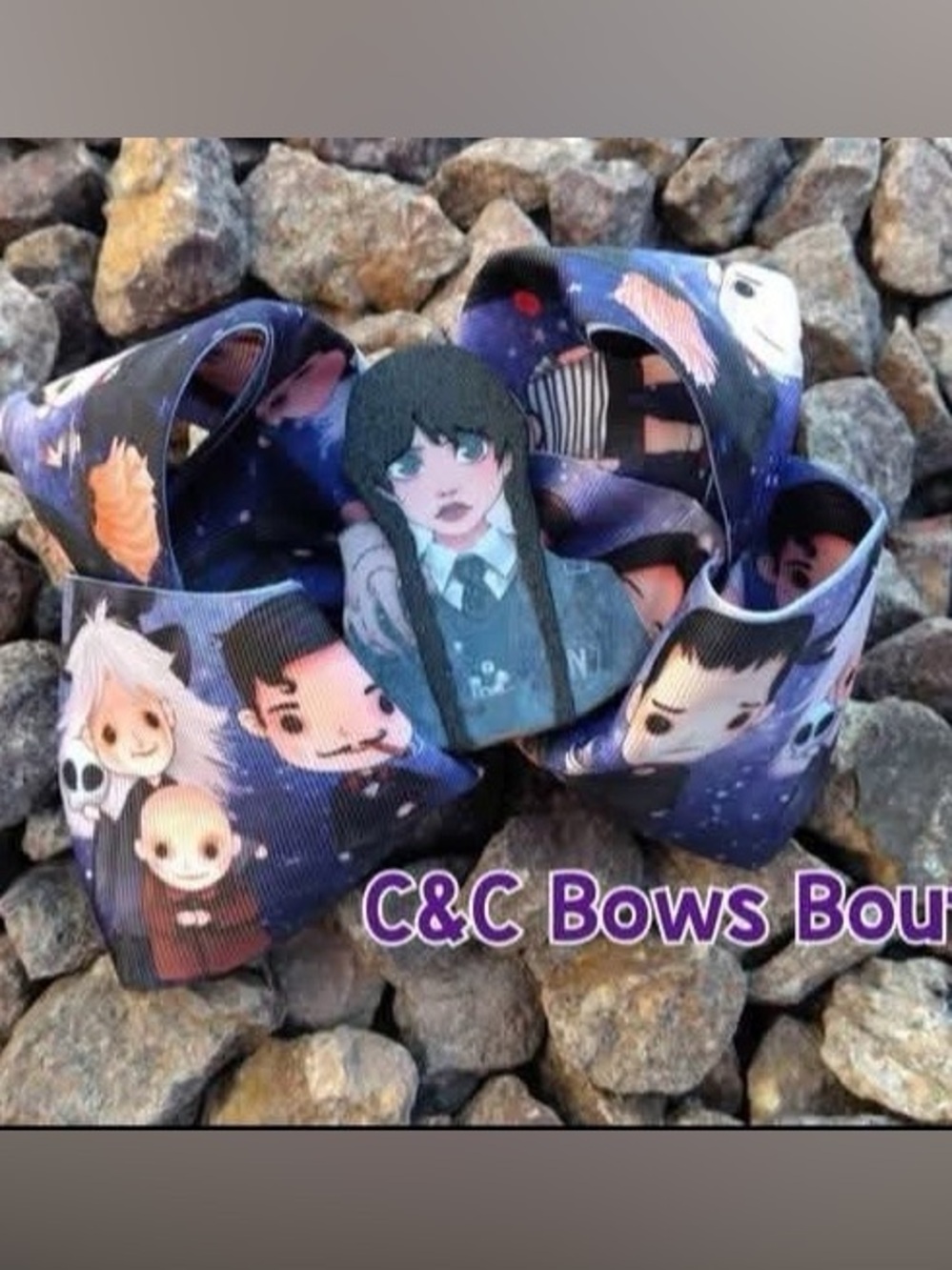 Handmade Wednesday Addams Family Hair Bow